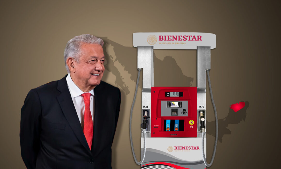 AMLO inaugura la primera Gasolinera del Bienestar en la península de