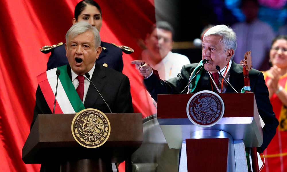 López Obrador, el presidente de los dos discursos: uno con carga 100% política y otro impregnado con un enfoque social