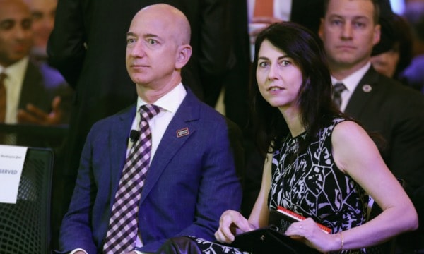 Jeff Bezos y Mackenzie Scott