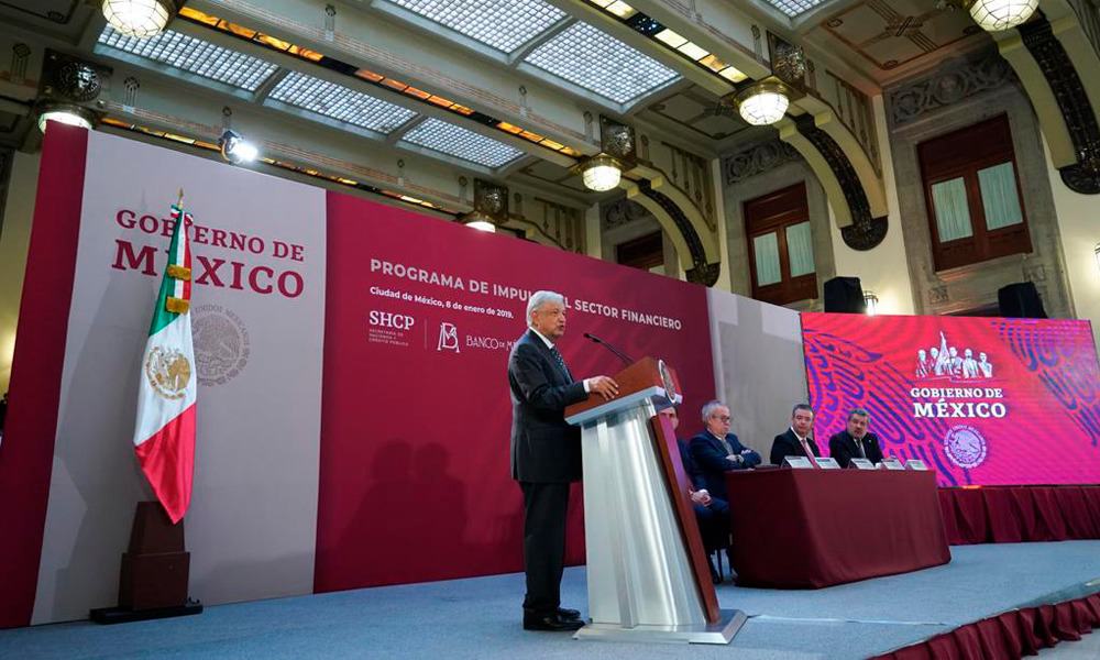 López Obrador, Hacienda y Banxico presentan plan para impulsar al sector financiero