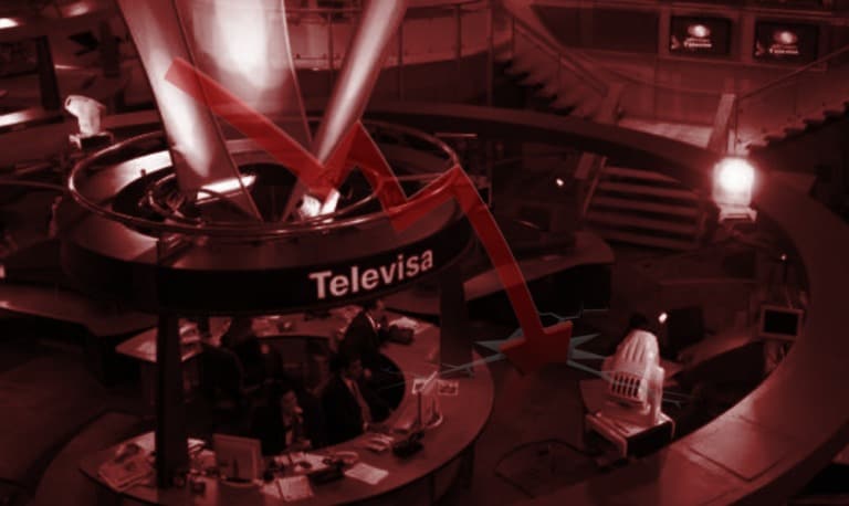 Acciones de Televisa caen 7% tras reporte trimestral y decisión de no separar unidades de negocio