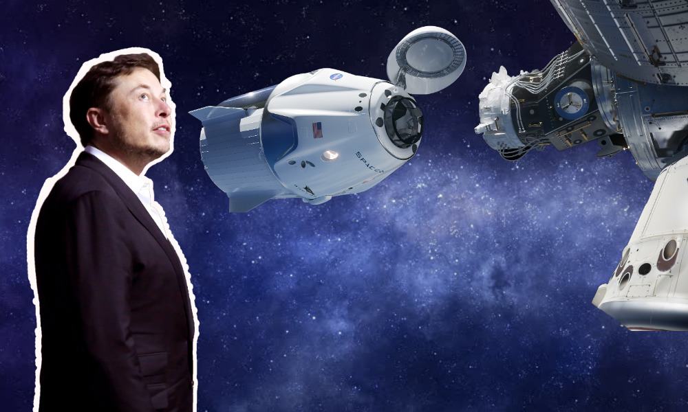 Cápsula Crew Dragon de Elon Musk despega hacia la Estación Espacial Internacional