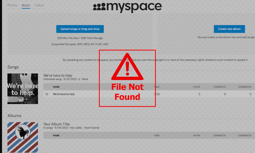 MySpace pierde 12 años de música y fotos de sus usuarios por falla en migración de servidor