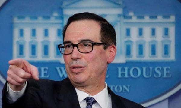 Steven Mnuchin descarta cerrar economía de EU ante posible segunda ola de contagios de COVID-19