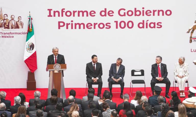 ‘Cordialidad’ con empresarios, combate a la corrupción e infraestructura: lo que AMLO destaca en su informe de 100 días