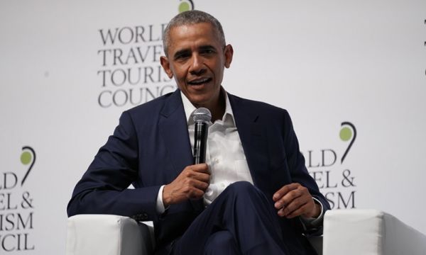 Barack Obama y Felipe Calderón, juntos en España por iniciativa de la empresaria mexicana Gloria Guevara