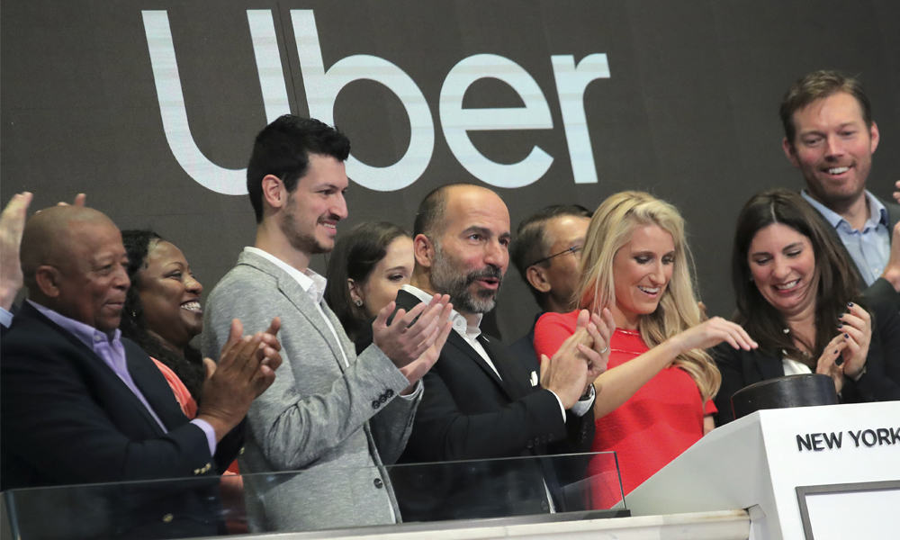 Austin Geidt, la expasante que tocó la campana en el debut de Uber