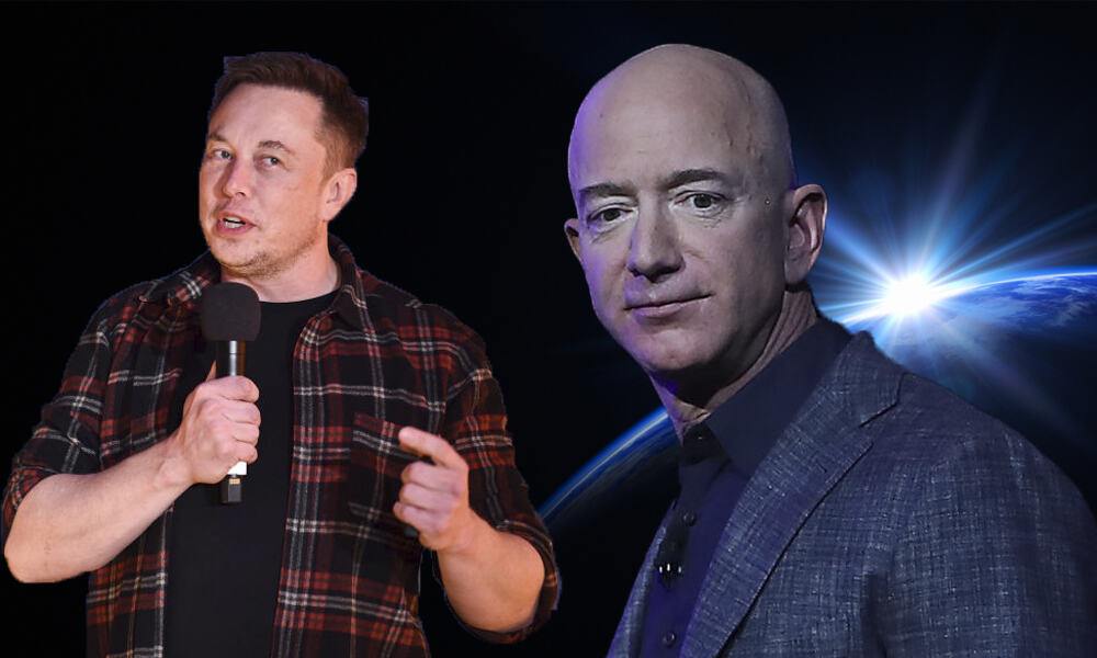 Elon Musk y Jeff Bezos luchan por conquistar espacios fuera del planeta
