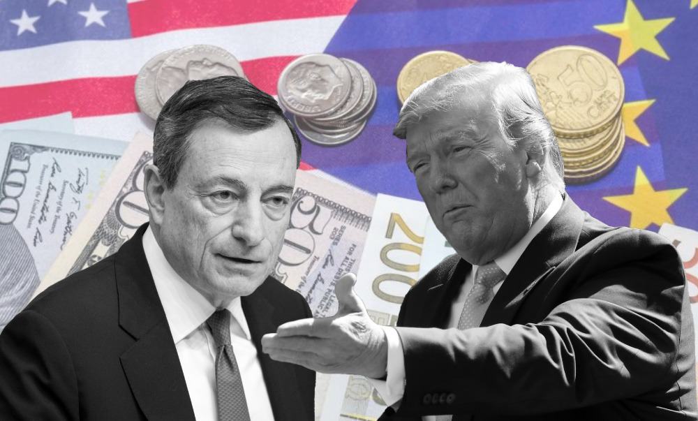 Draghi pone sobre la mesa posibilidad de un nuevo alivio del BCE y provoca la ira de Trump