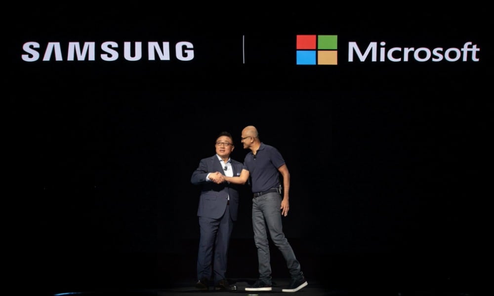 Samsung y Microsoft estrechan alianza con Galaxy Note 10 para competir con Apple