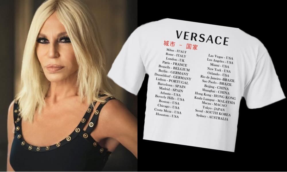 Versace, Givenchy y Coach enfrentan crisis en China por camiseta