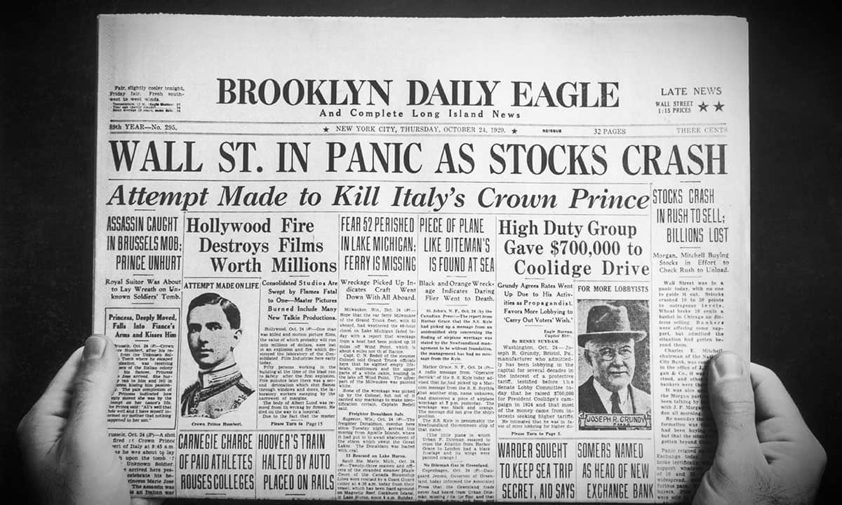 La semana negra de Wall Street que inició la Gran Depresión