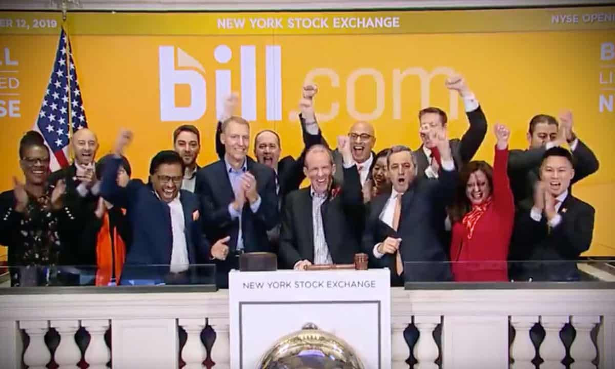 Bill.com, la fintech que debuta en bolsa y ve sus acciones repuntar hasta 60%
