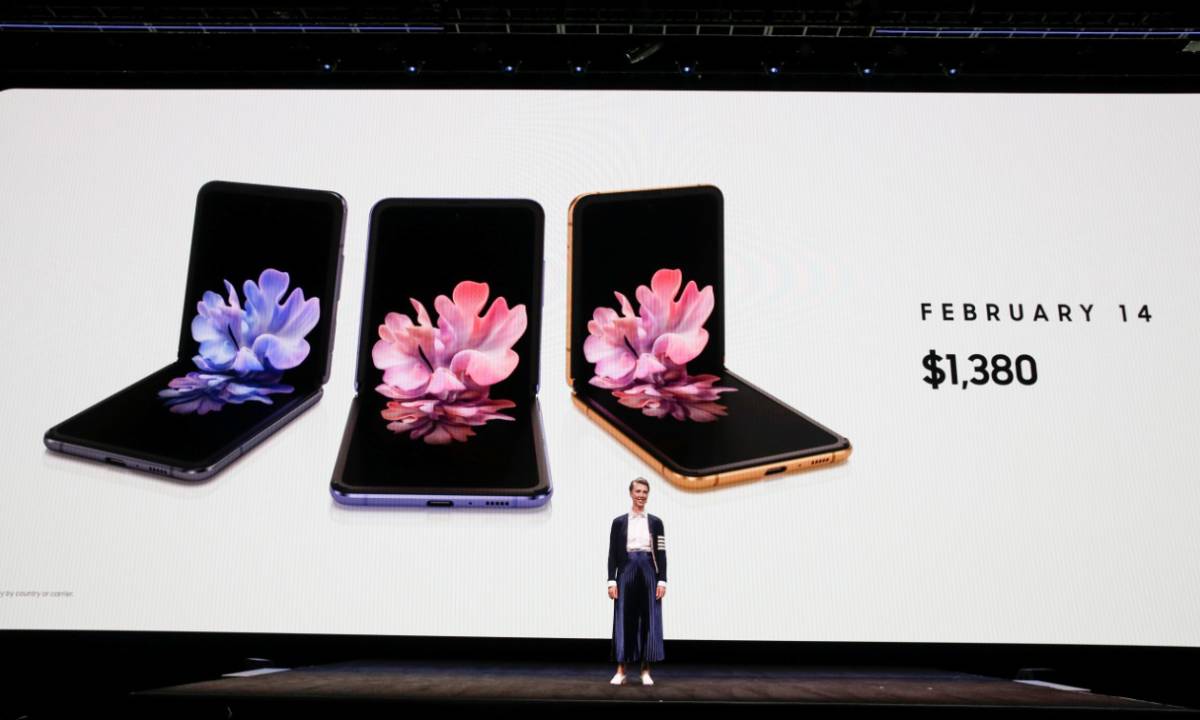 Galaxy Z Flip, el nuevo celular plegable de Samsung