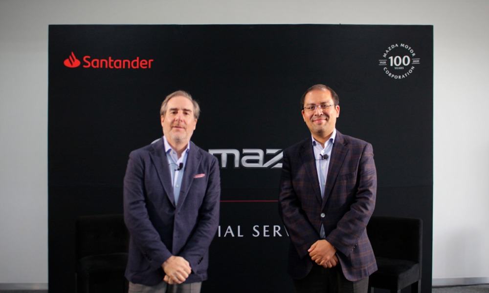 Mazda y Santander logran alianza para comercialización de vehículos
