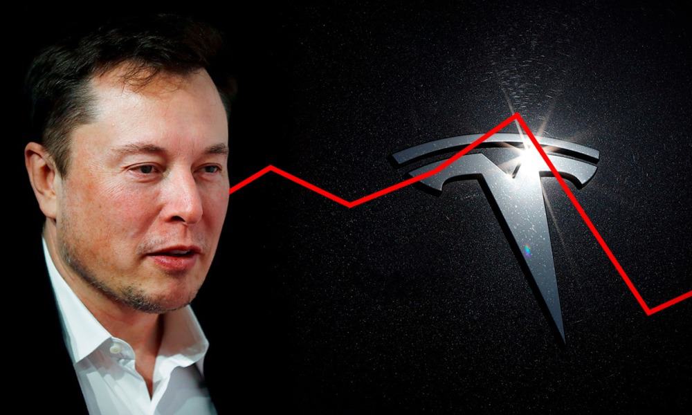 Tesla se desploma 10% en bolsa y borra 68,000 mdd de su valor de mercado en dos días