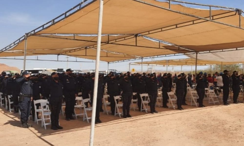 Industria minera de México recibe 120 policías especializados del Servicio de Protección Federal