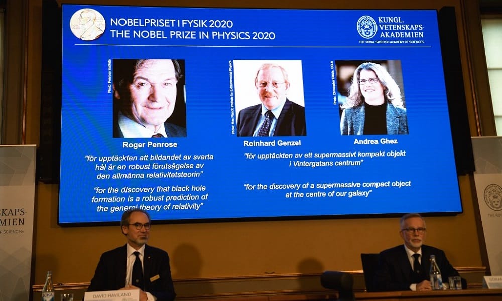 Premio Nobel de Física para tres científicos por descubrimientos sobre agujeros negros