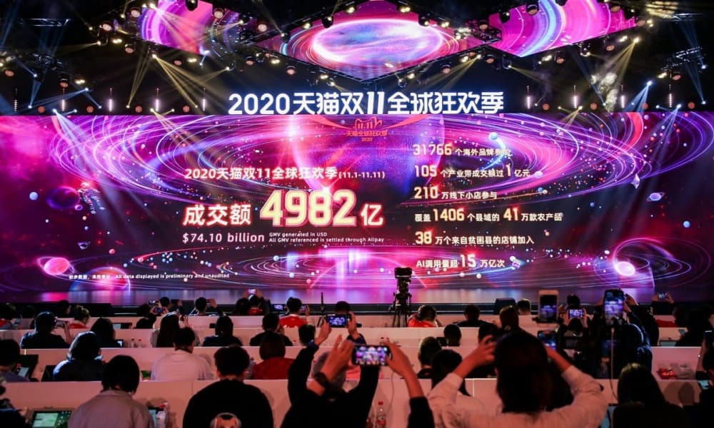 Ofertas del Singles’ Day deja más de 74,100 mdd a Alibaba