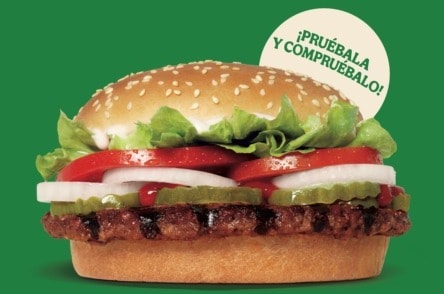 Burger King le gana a McDonald’s en traer hamburguesa vegana a México