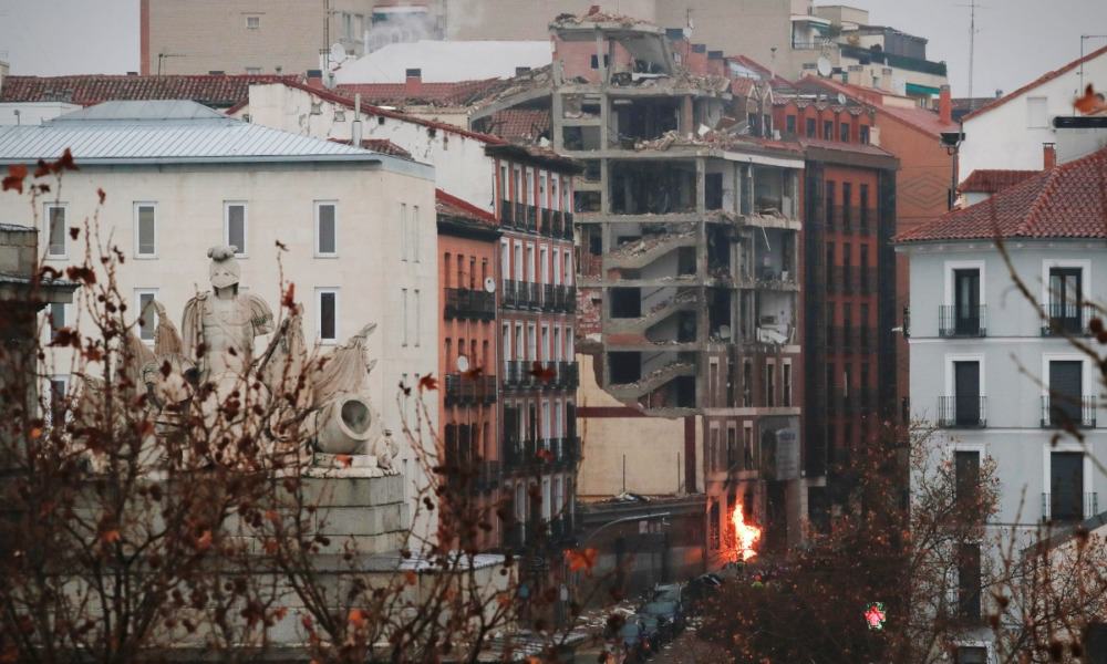 Explosión en el centro de Madrid deja como saldo tres muertos