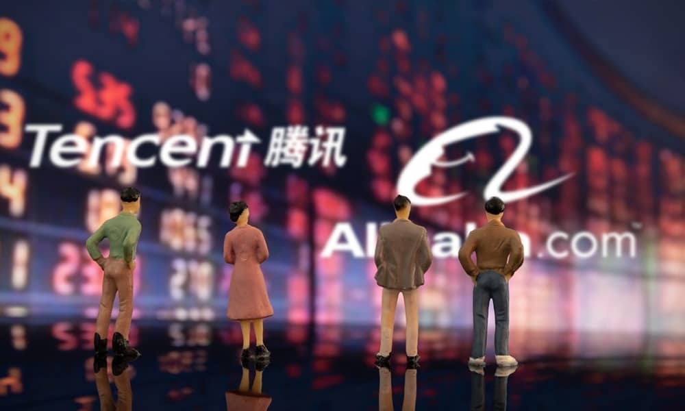 Acciones de Tencent y Alibaba