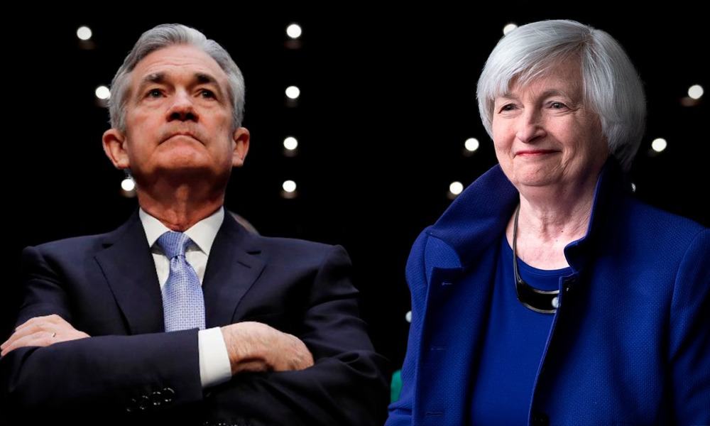 Janet Yellen y Jerome Powell, optimistas sobre el rumbo de la economía de Estados  Unidos