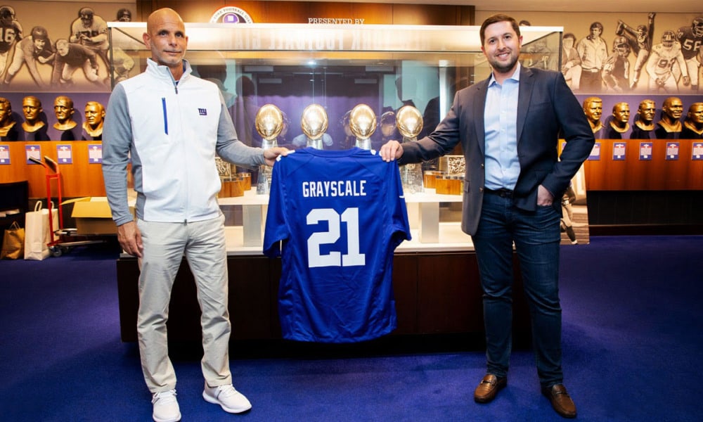 Grayscale, el primer socio ‘cripto’ de la NFL tras acuerdo con los Giants de Nueva York