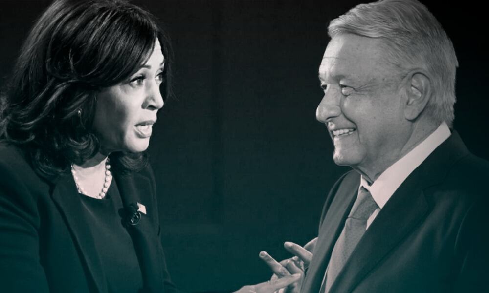 López Obrador se reúne virtualmente con Kamala Harris para abordar tema migratorio