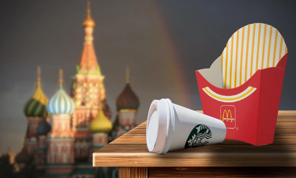 Starbucks y McDonald’s también se despiden de Rusia