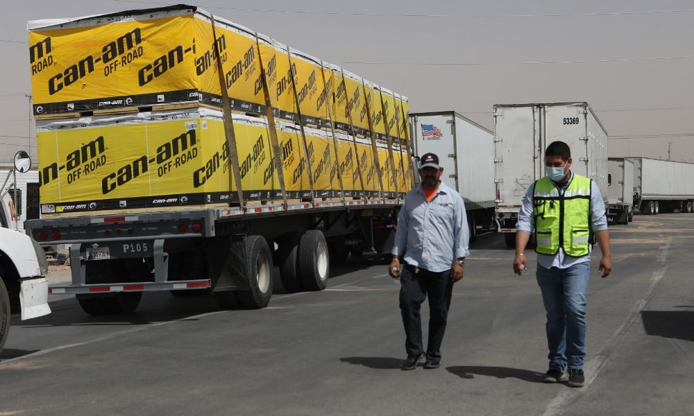 Protestas de camioneros se expanden en la frontera entre EU y México