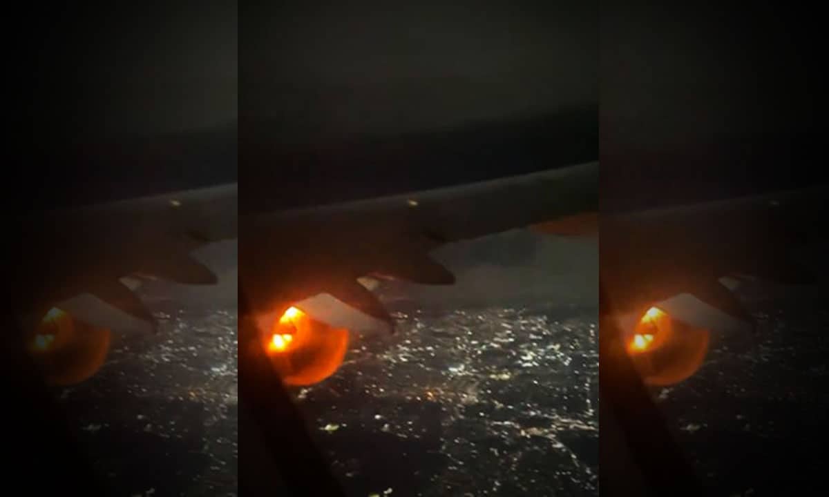 Motor de avión de Viva Aerobus se incendia en pleno vuelo