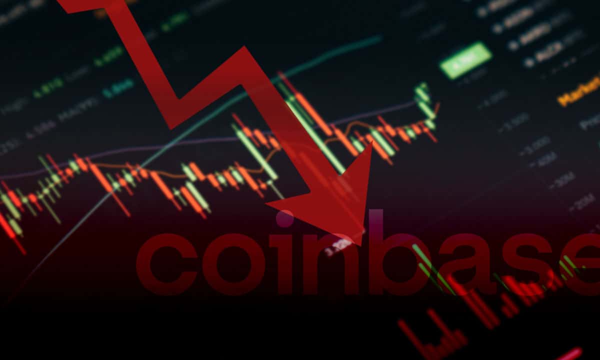 Acciones de Coinbase caen 1% a días de unirse a BlackRock para crecer en el mercado de criptomonedas