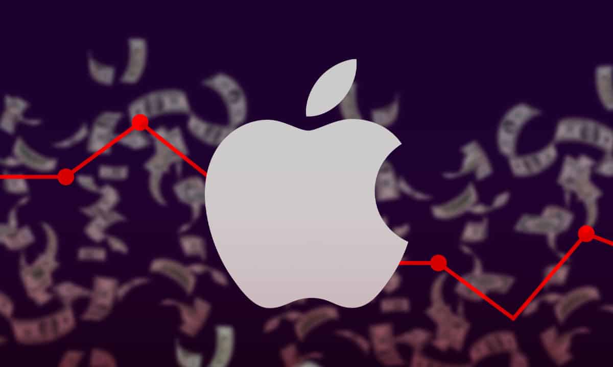 acciones de Apple caída