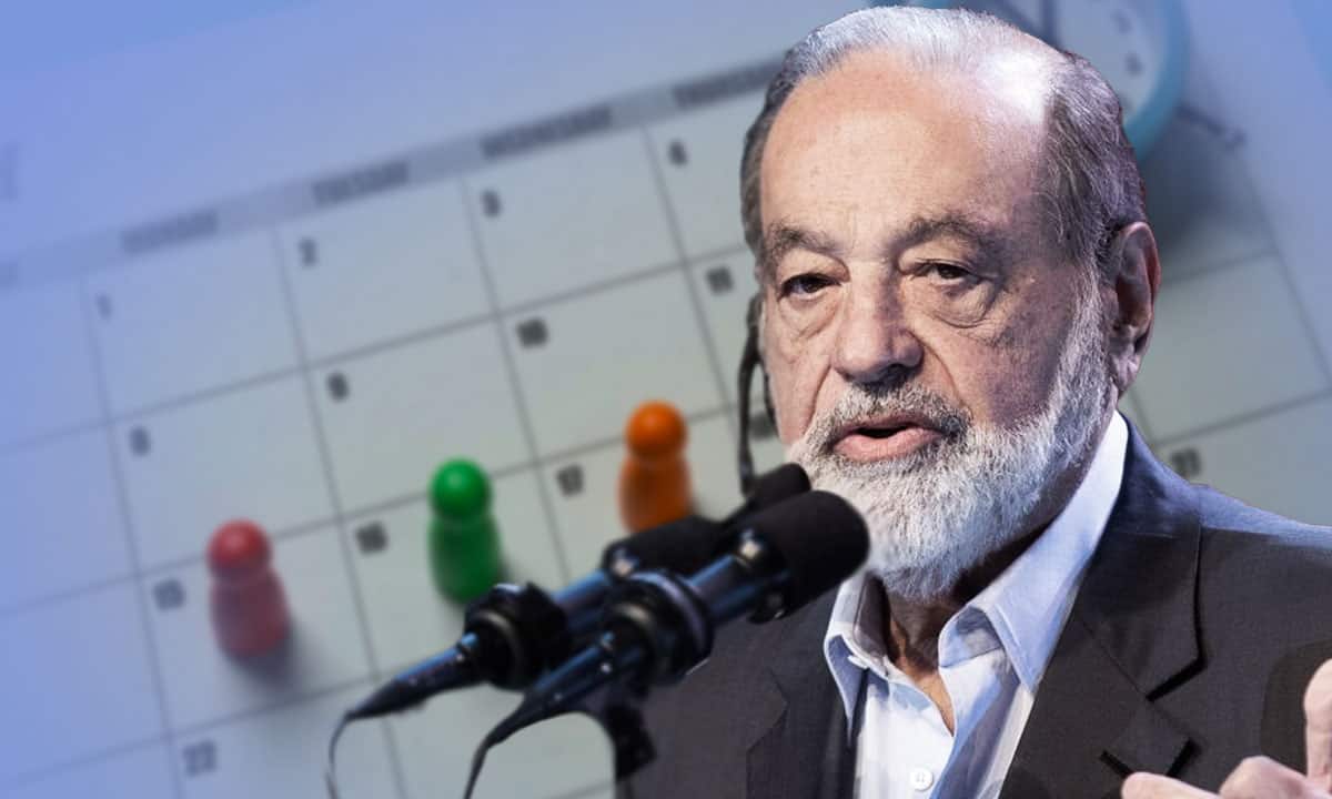 Carlos Slim insiste en jornada laboral de tres días y retiro a los 75 años