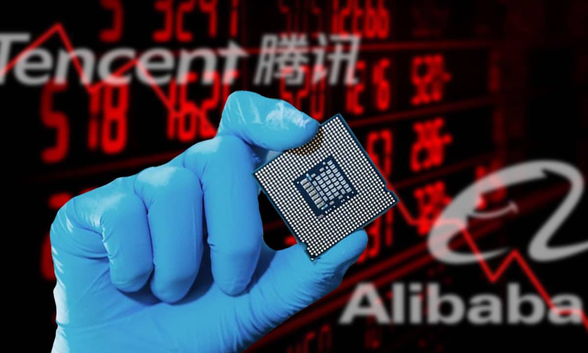 Acciones de Alibaba y Tencent se hunden por restricciones de exportación de chips de EU