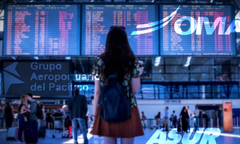 Tráfico de pasajeros de grupos aeroportuarios cae en septiembre 
