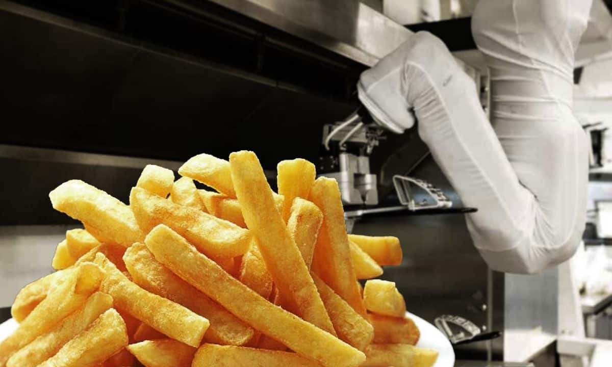 Restaurantes usan robot para freír su comida