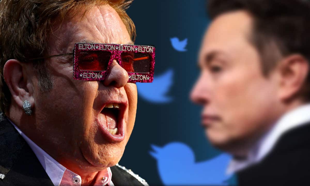 Elton John deja Twitter por nuevas políticas de Elon Musk