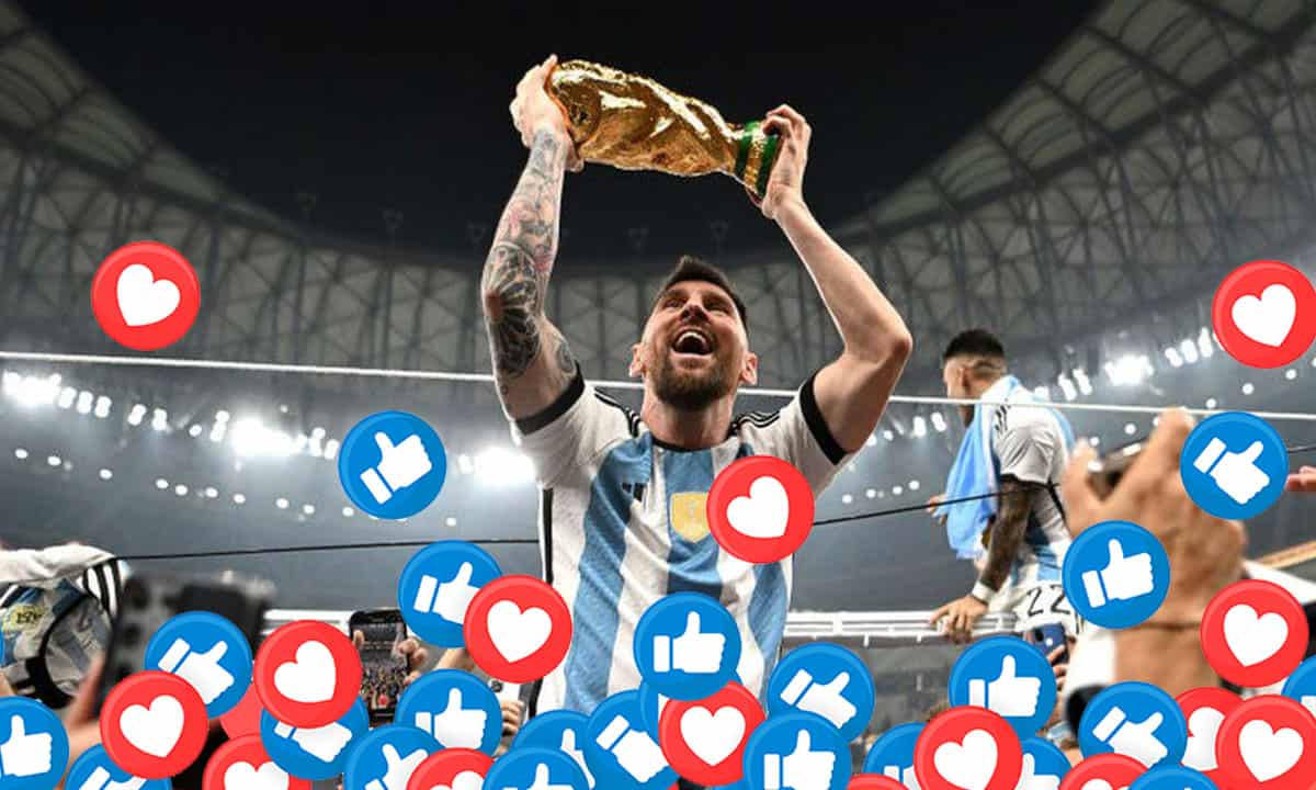 Messi está imparable; bate récord de “me gusta” en post de Instagram
