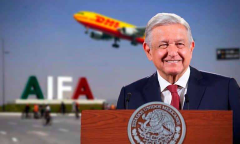 DHL será la primera empresa de carga en llegar al AIFA, dice AMLO