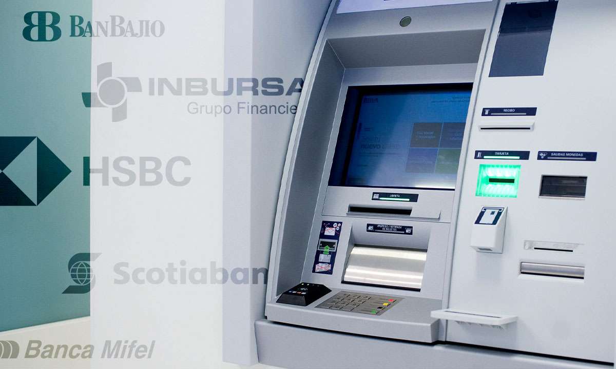 Clientes de HSBC, Scotiabank, Inbursa, BanBajío, Banregio y Mifel dejarán de pagar comisiones por retiro en cajeros