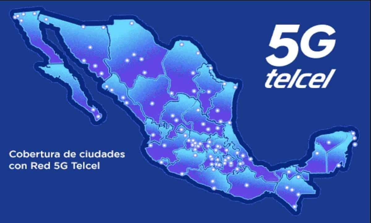 Cobertura 5G de Telcel