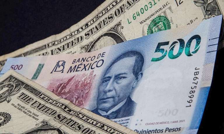 Peso mexicano cierra con apreciación semanal de 0.59%