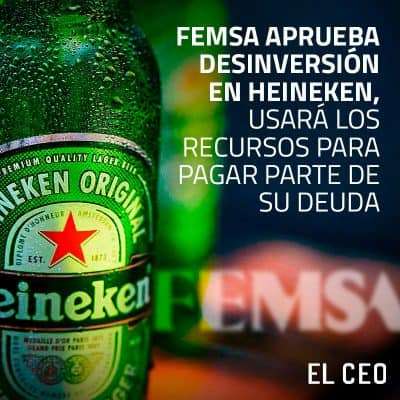 Femsa aprueba la desinversión en Heineken