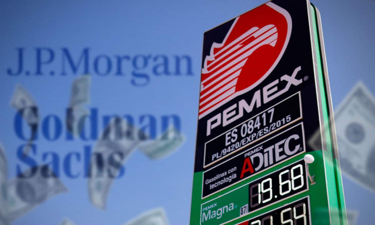 Pemex se acerca a Goldman Sachs y JPMorgan para obtener financiamiento por 1,000 mdd