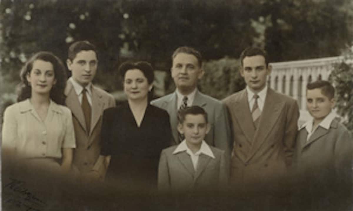 Roberto Garza Sada y su familia