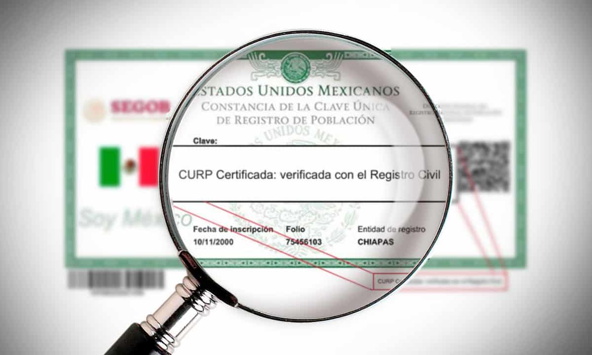 ¿Qué es la certificación del CURP?