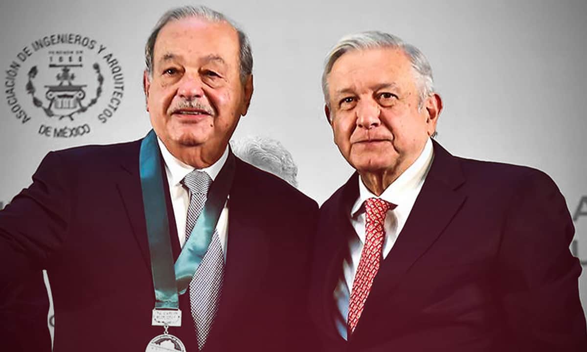 AMLO y Carlos Slim se reúnen en Palacio Nacional