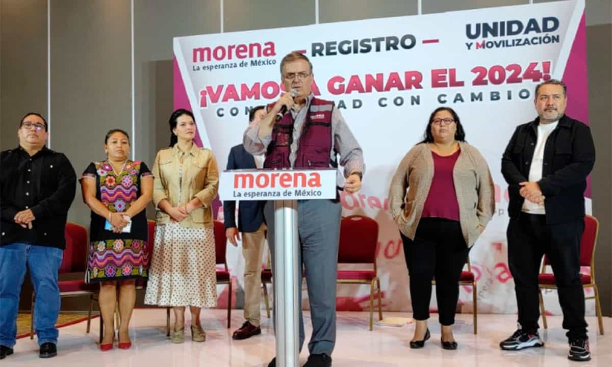 Marcelo Ebrard se registra como aspirante a la candidatura de Morena para las elecciones presidenciales